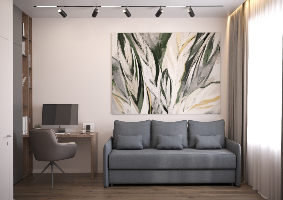 ЖК ЗилАрт дизайн интерьера для семьи из двух человек.