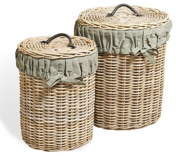 Interlude Anglais Round Baskets, Set of 2