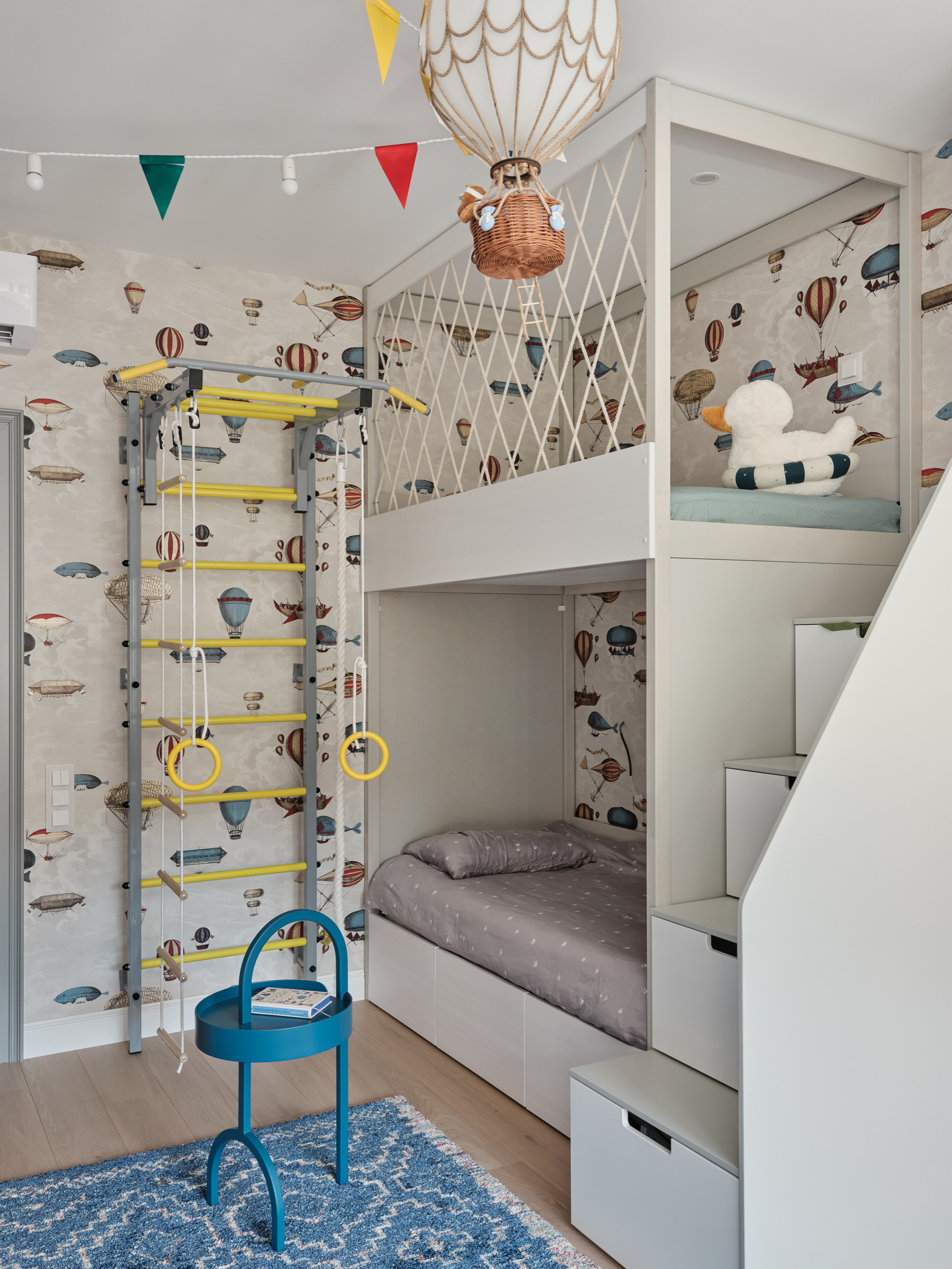 Дизайн детской комнаты для троих детей (69 фото)