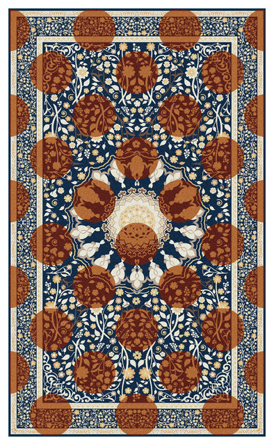 Designer Area Rug, Autumn, 150x250 cm