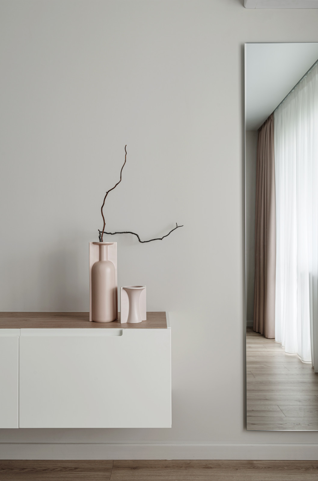 Спальня реализованного интерьера квартиры 100 кв.м.