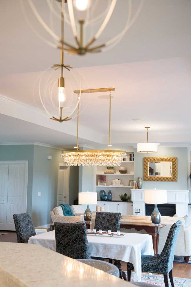 Home design - large transitional home design idea in Boston