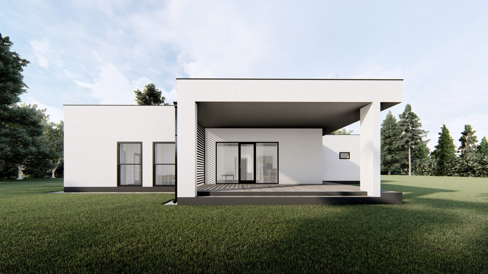 Проект одноэтажного жилого дома