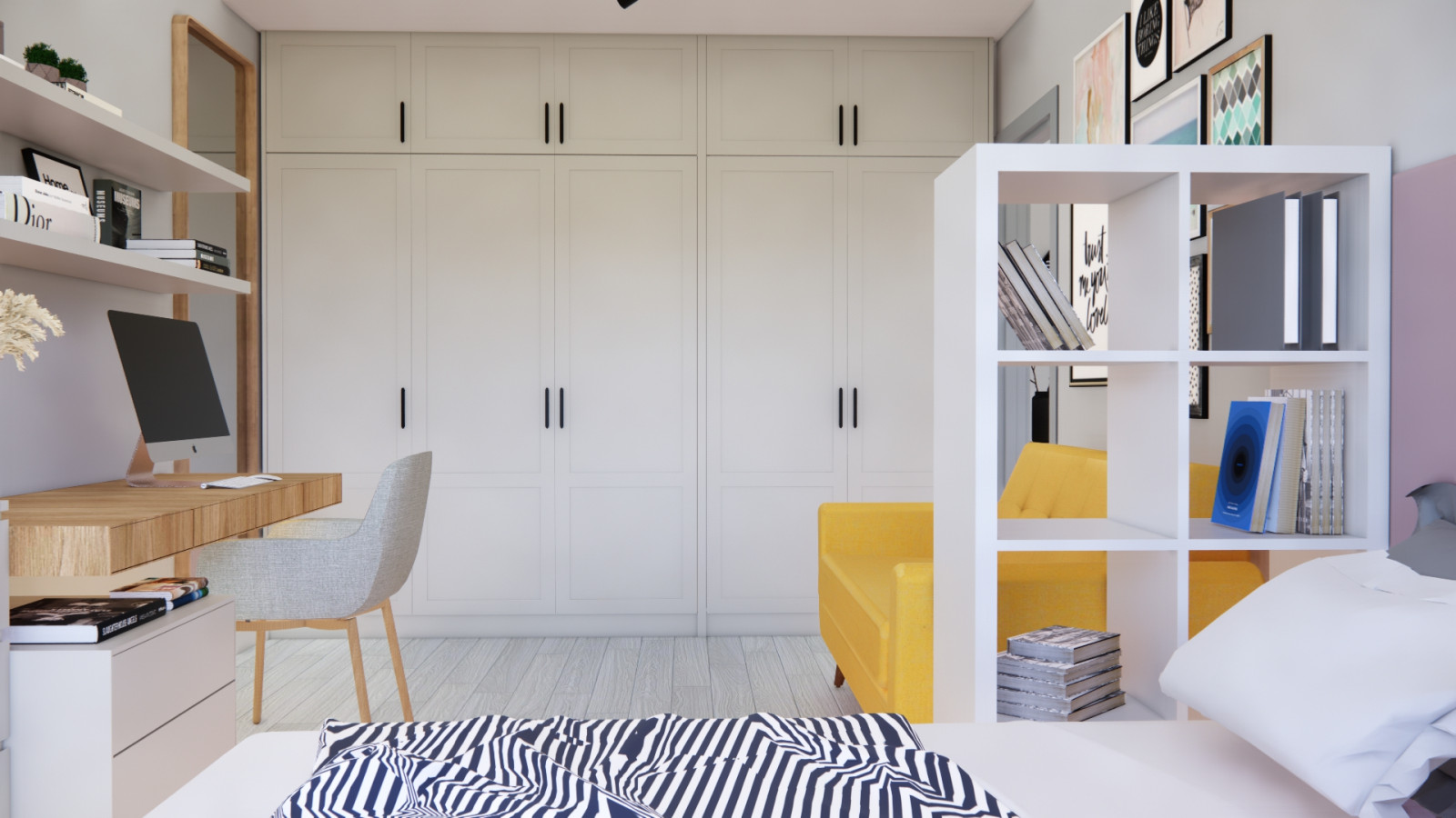 Скандинавская однушка с яркими акцентами