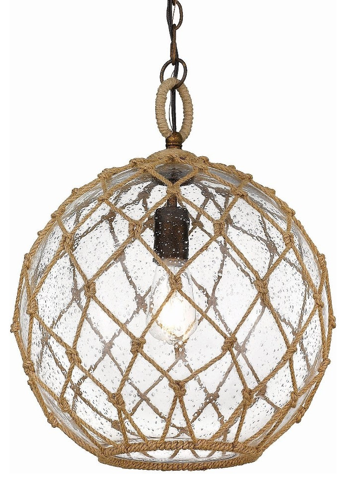 1 Light Medium Pendant in Sturdy style - 18.5 Inches high by 13.75 Inches wide