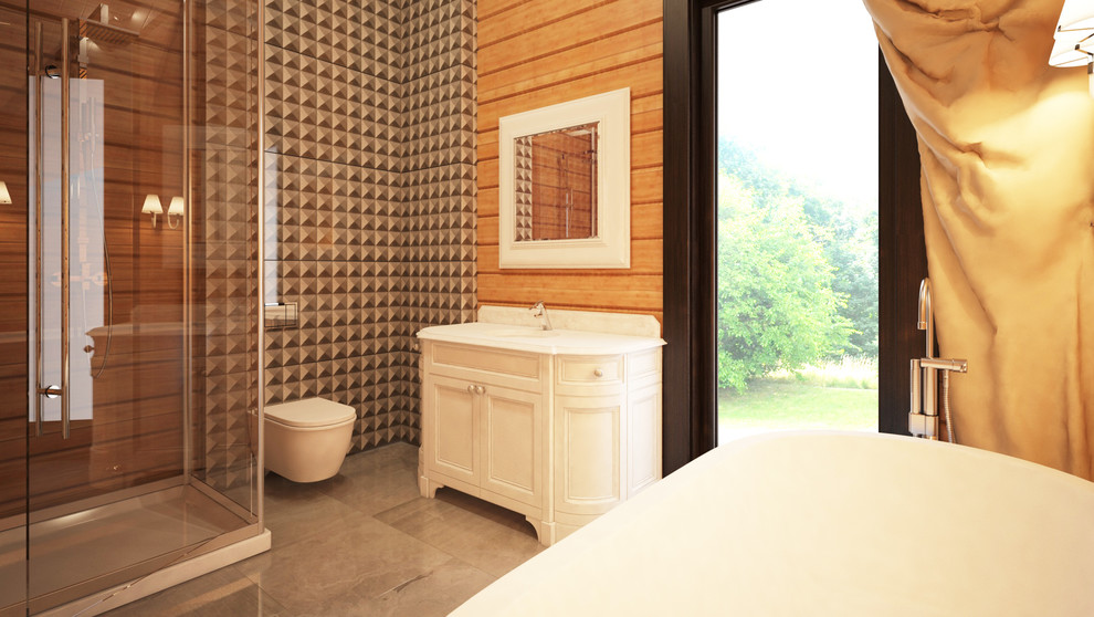 Дом из бруса. Архитектура и дизайн интерьера.