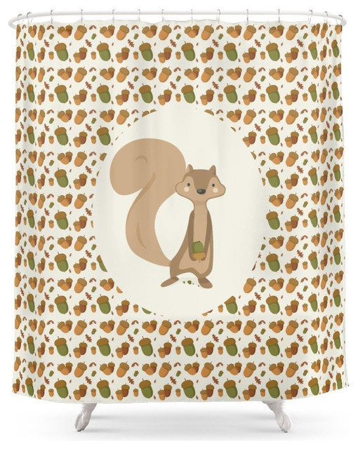 Squirrel Shower Curtain Rustic Shower Curtains By Society6