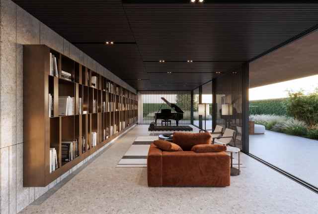Villa Edelstein contemporary-vardagsrum