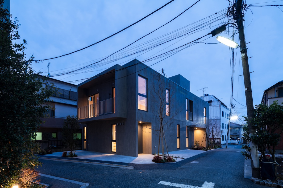 Example of a minimalist exterior home design in Tokyo