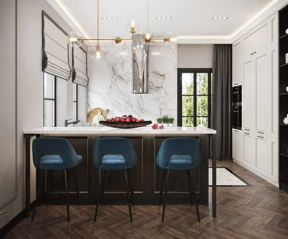 Частный дом в Санкт-Петербурге. Кухня-столовая