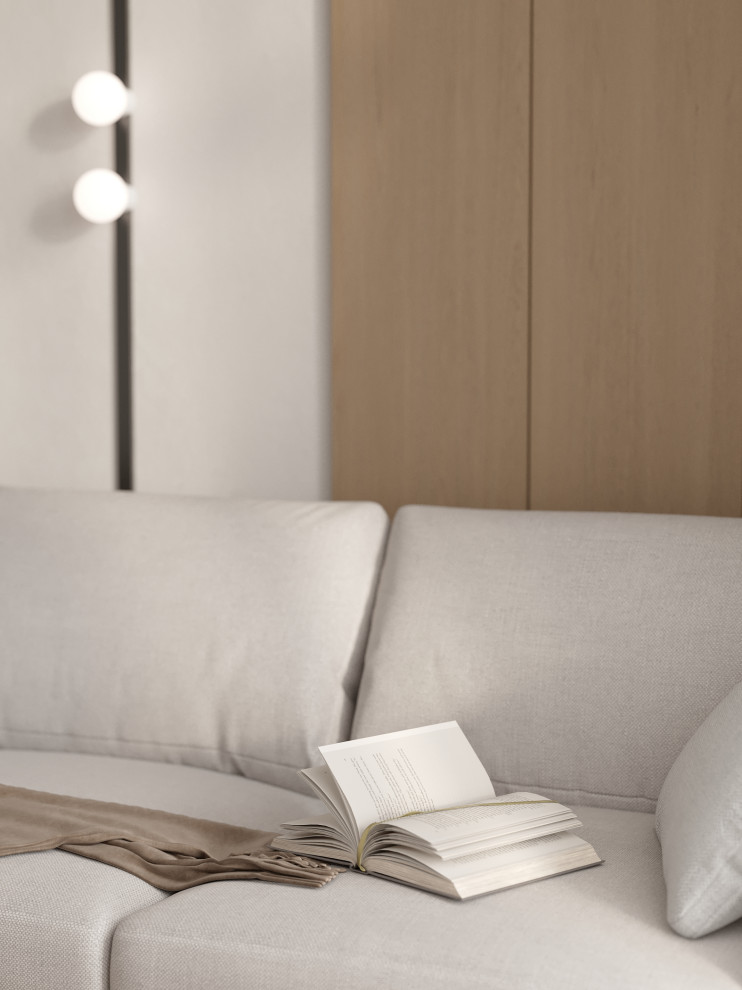 Проект 2-х уровневой квартире в эко-стиле.