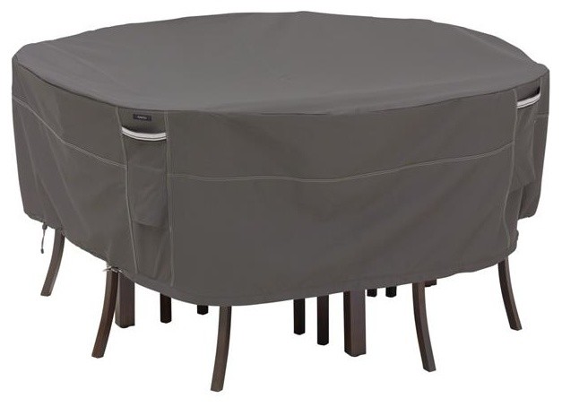 Round Patio Table and Chair Set Cover/Premium Furniture Cover, X-Large