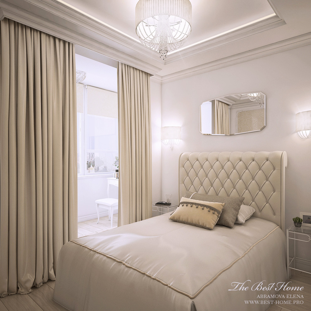 Светлая классика в Пушкине. Трехкомнатная квартира из однокомнатной