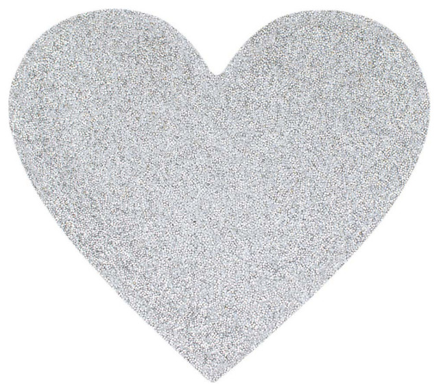 Sparkles Home Luminous Rhinestone Heart Placemat Contemporary