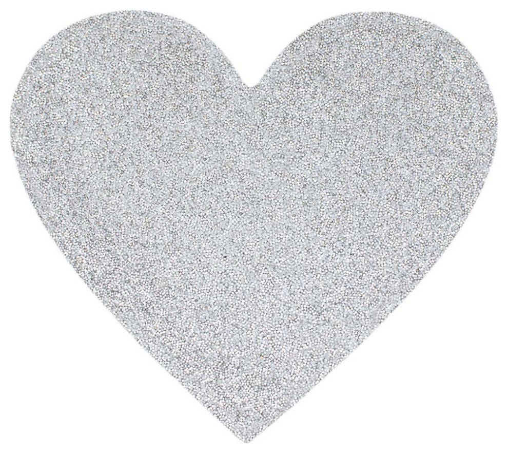 Sparkles Home Luminous Rhinestone Heart Placemat Contemporary