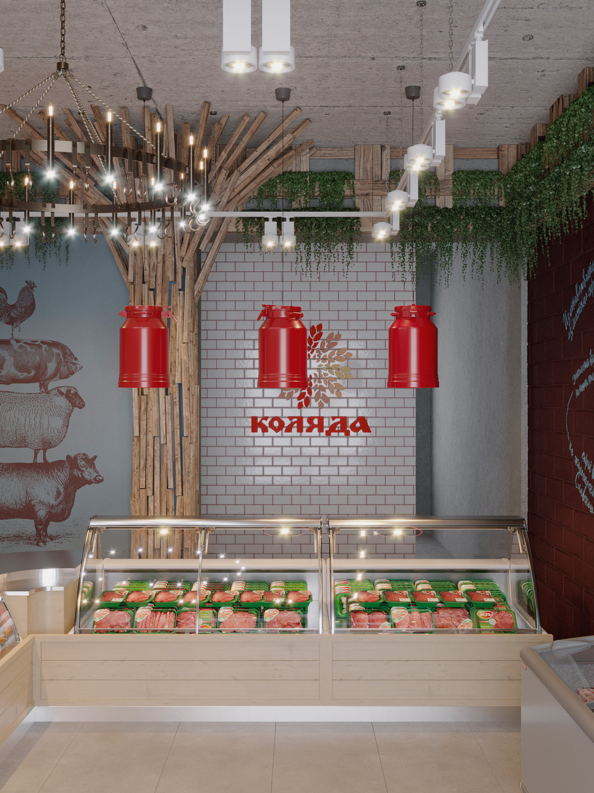 Проект мясного магазина Коляда 2