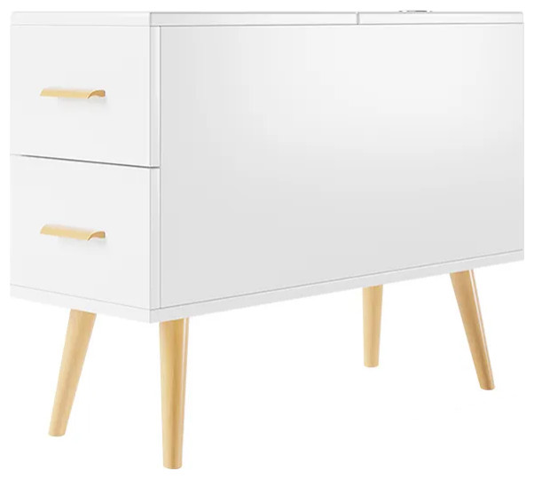 Rectangle End Table with Drawers Modern Sofa Side Table for Living Room ...