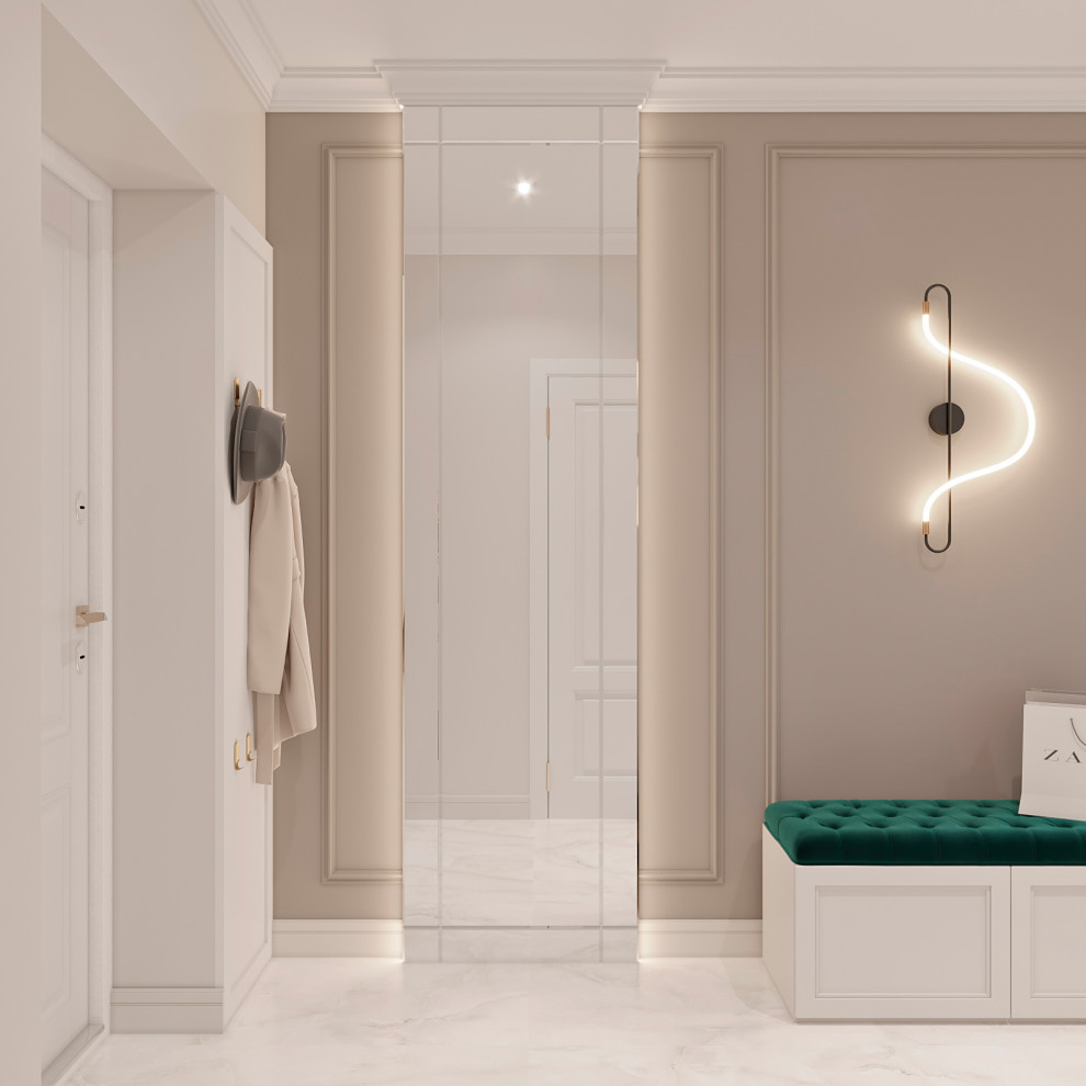 Светлая квартира в стиле неоклассика