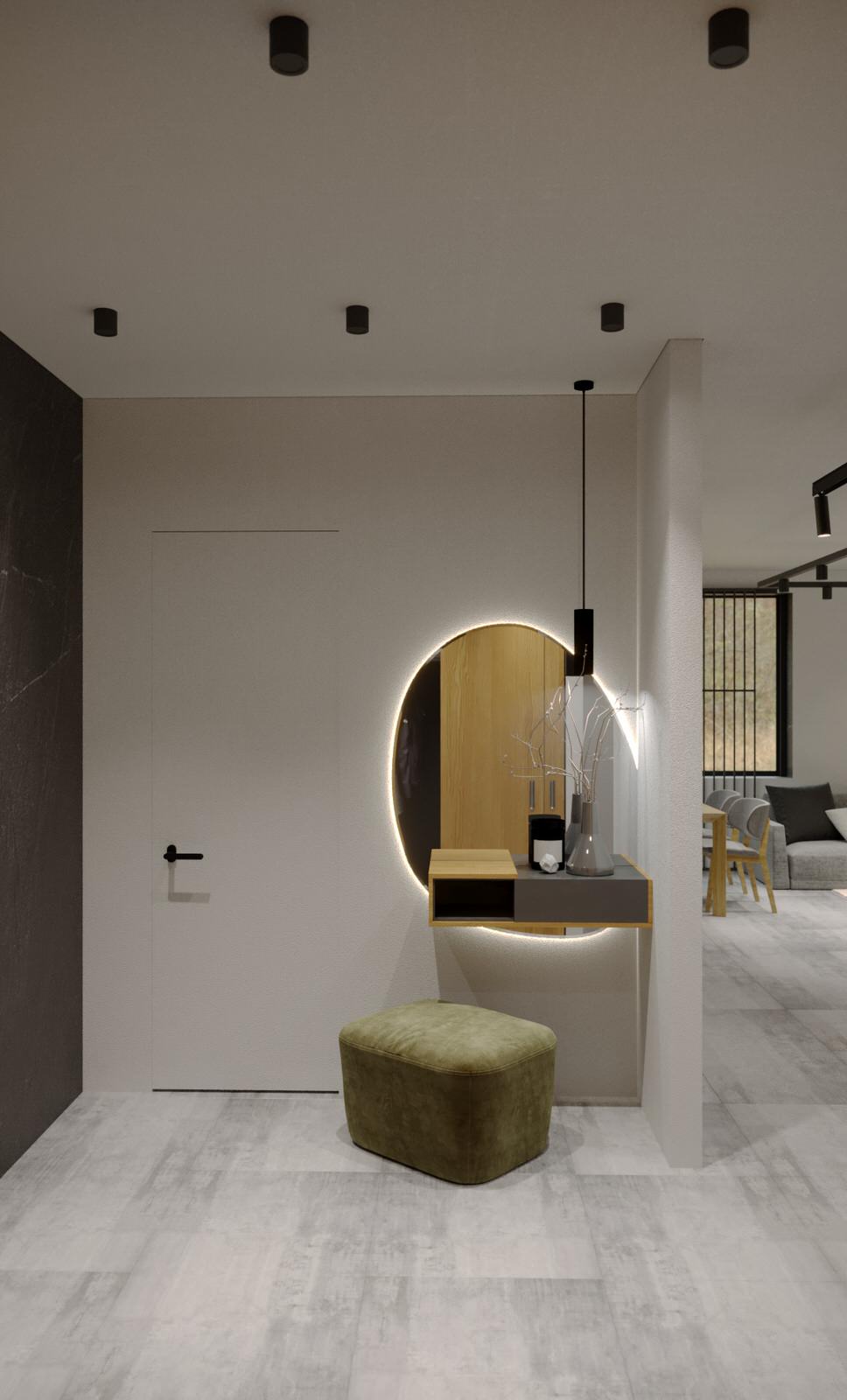 Интерьер Частного дома 110 м2. Современный интерьер для молодой пары