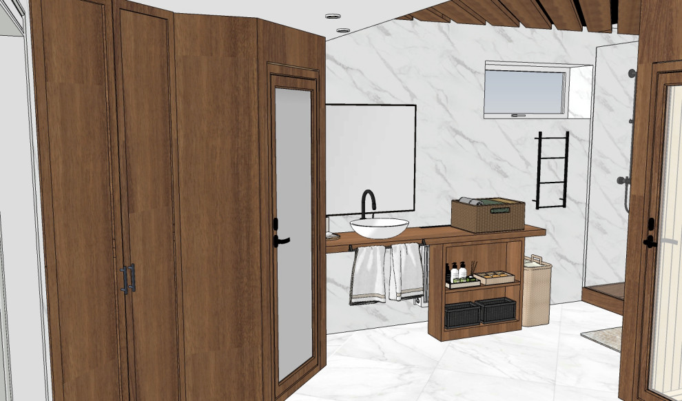 Баня в частном доме.