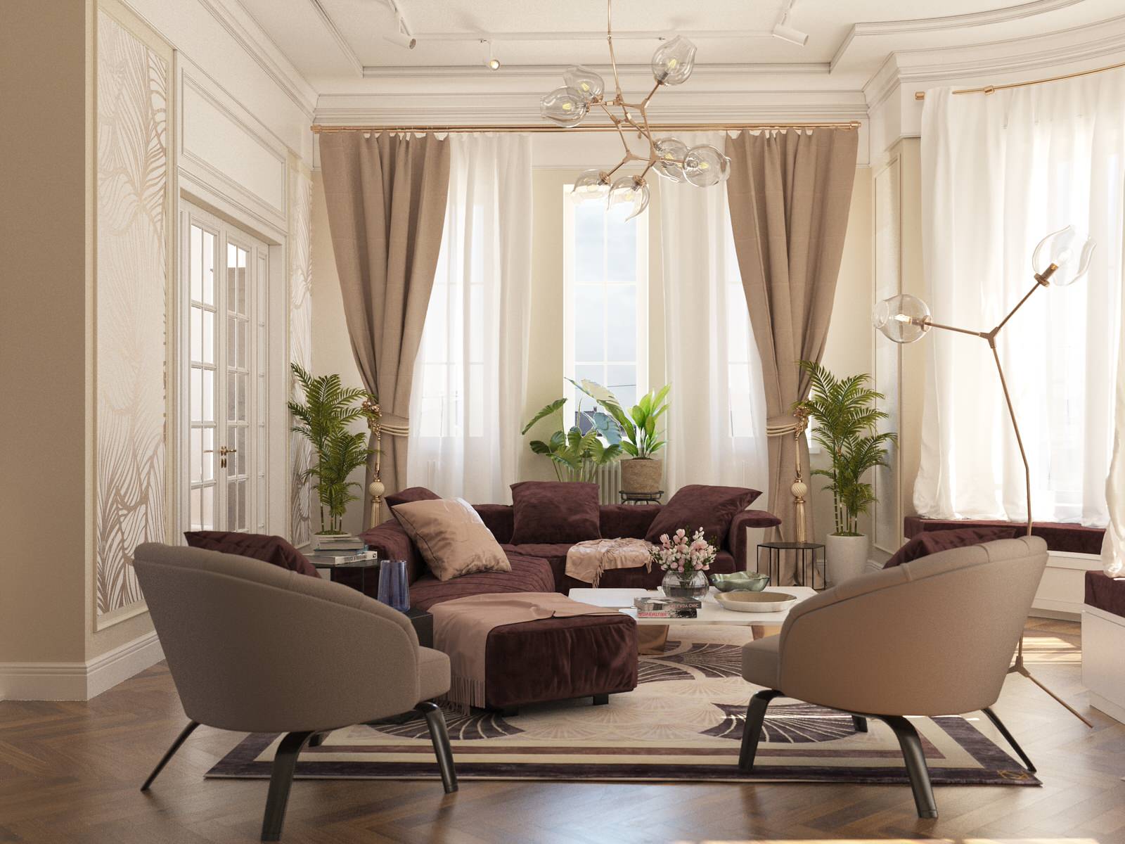 Дизайн-проект загородного коттеджа