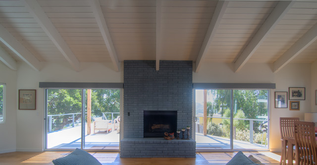 Miller Circle Remodel retro-dagligstue