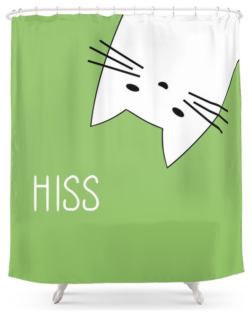 Hiss Shower Curtain Contemporary Shower Curtains By Society6