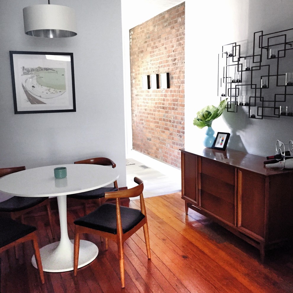 Photo of a small contemporary dining room in Columbus.
