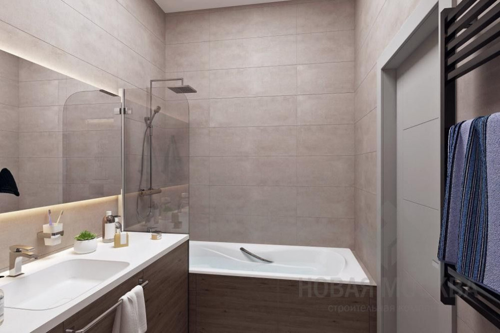 Дизайн-проект однокомнатной квартиры 48 кв.м. в ЖК «Символ»