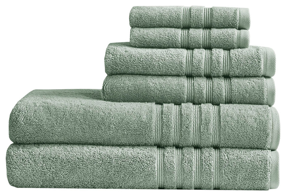 Clean Spaces Nurture Sustainable Antimicrobial Bath Towel 6 Piece Set