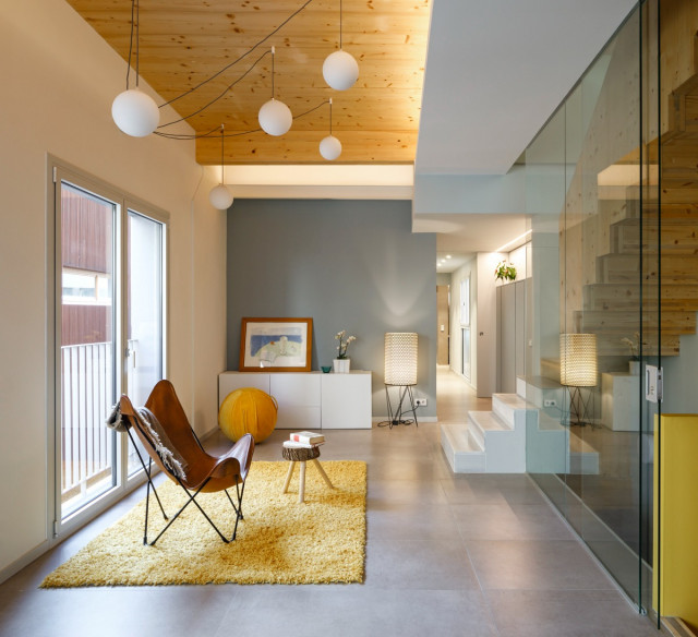 Edificio CLT  Barcelona scandinave-salon