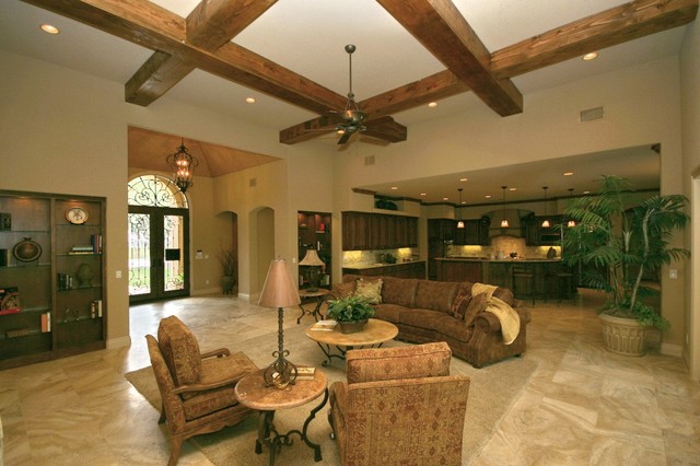 Waterford Heights - Tuscan Mediterranean Model mediterranean-living-room