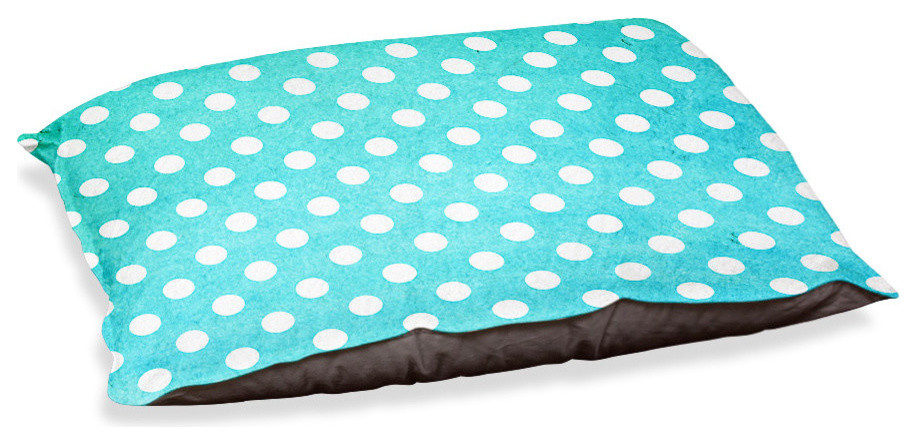 DiaNoche Dog Pet Beds - Dots Turquoise