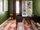 Transitional Home Office by Carrie Moore Interior Design