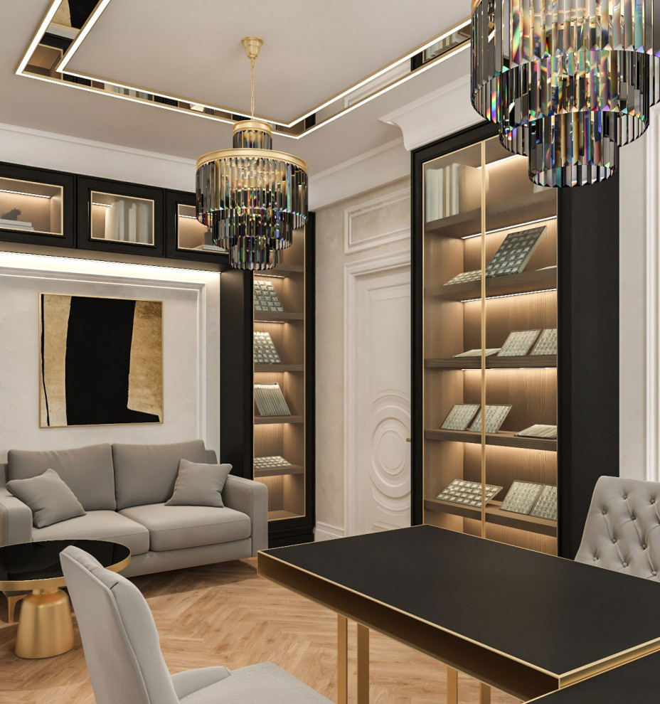 Интерьер кабинета - Ювелирного бутика . Таунхаус в КП " Образцово "