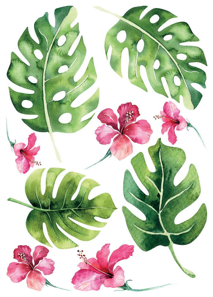 Tropical Wall Decal Tropical Wall Decals by Brewster Home