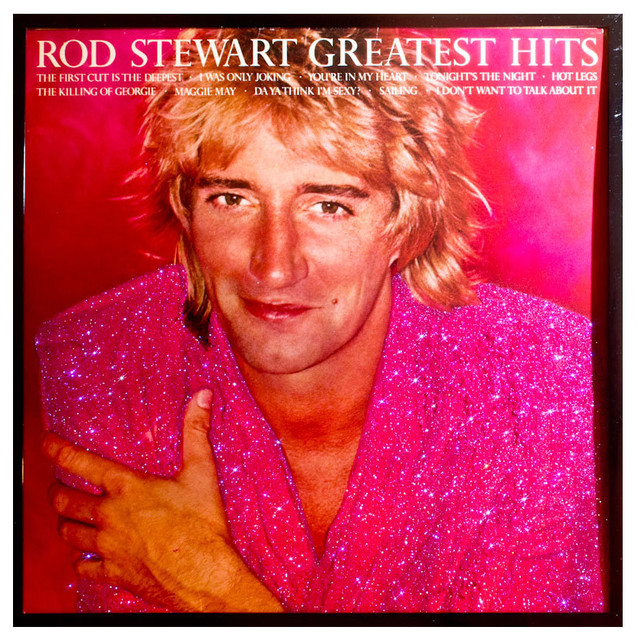 Glittered Rod Stewart  Greatest Hits Album