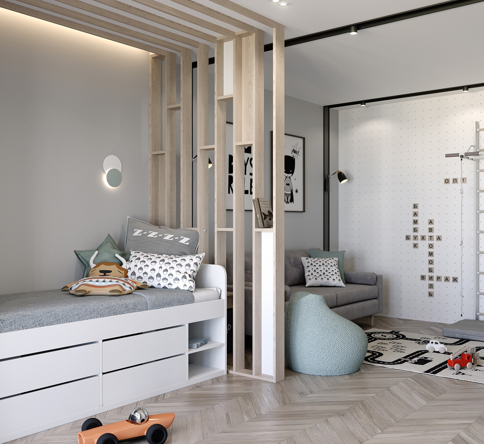 Монохромные линии. Проект квартиры в центре Екатеринбурга