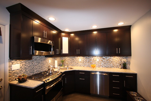 Granite Kitchen Counters Contemporary Kitchen New York By