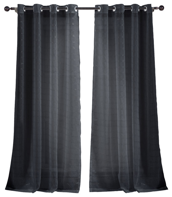 Kensie Minikini Sheer Pair Panel Curtains By Duck River