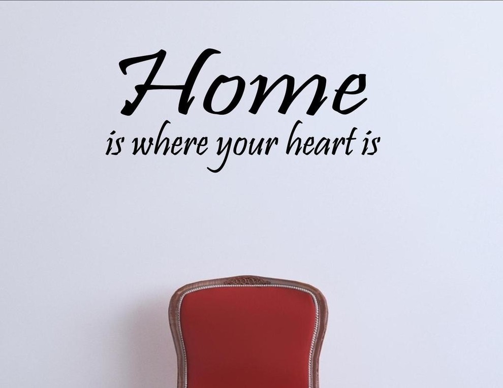 Home is Where Your Heart Is, Wall Decor Stickers Contemporary Wall