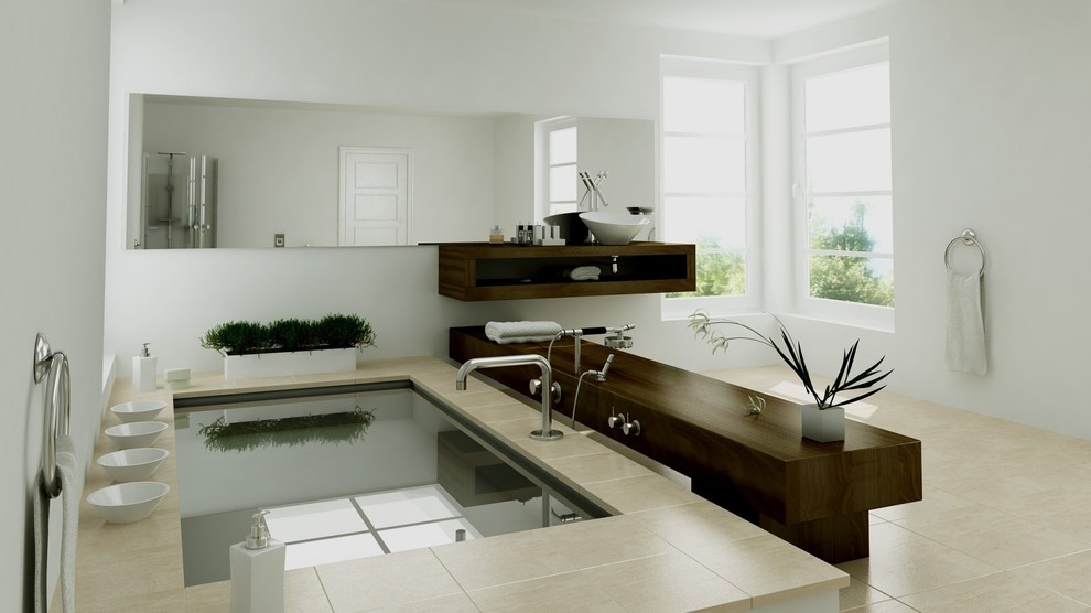 Contemporary bathroom in Other.