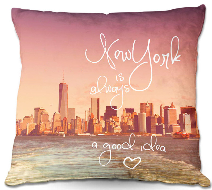 DiaNoche Throw Pillows New York Skyline