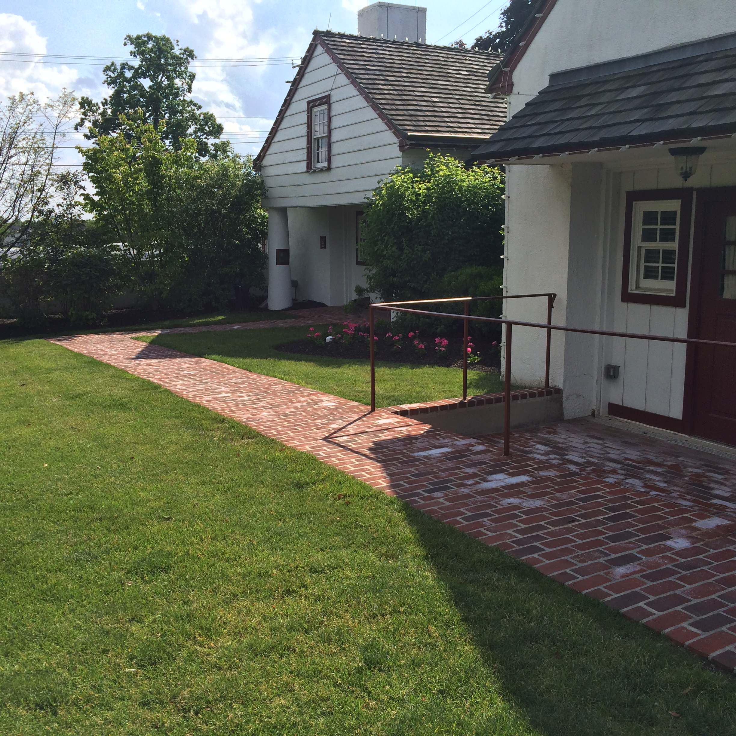 Normandy Farms- Blue Bell- Pointed Brick walkway