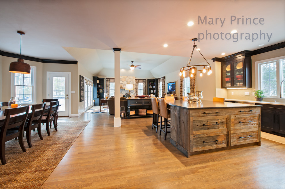 Mountain style kitchen photo in Boston