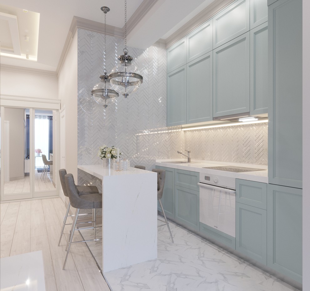 Светлая квартира легкая классика