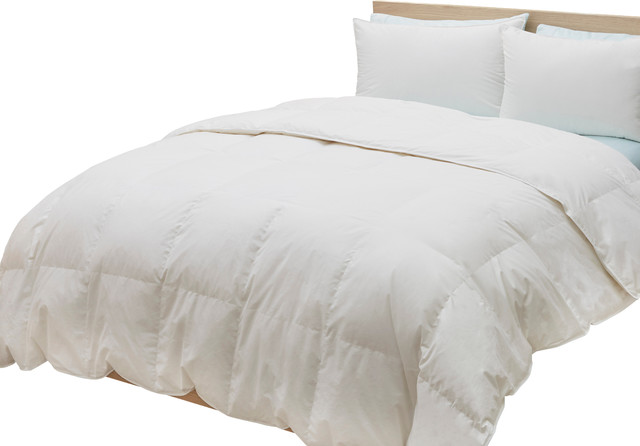 650 Fill Power White Down Comforter Contemporary Comforters
