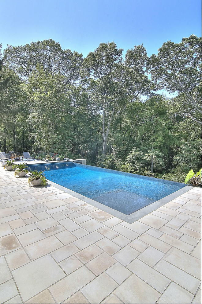Design ideas for a contemporary pool in New York.