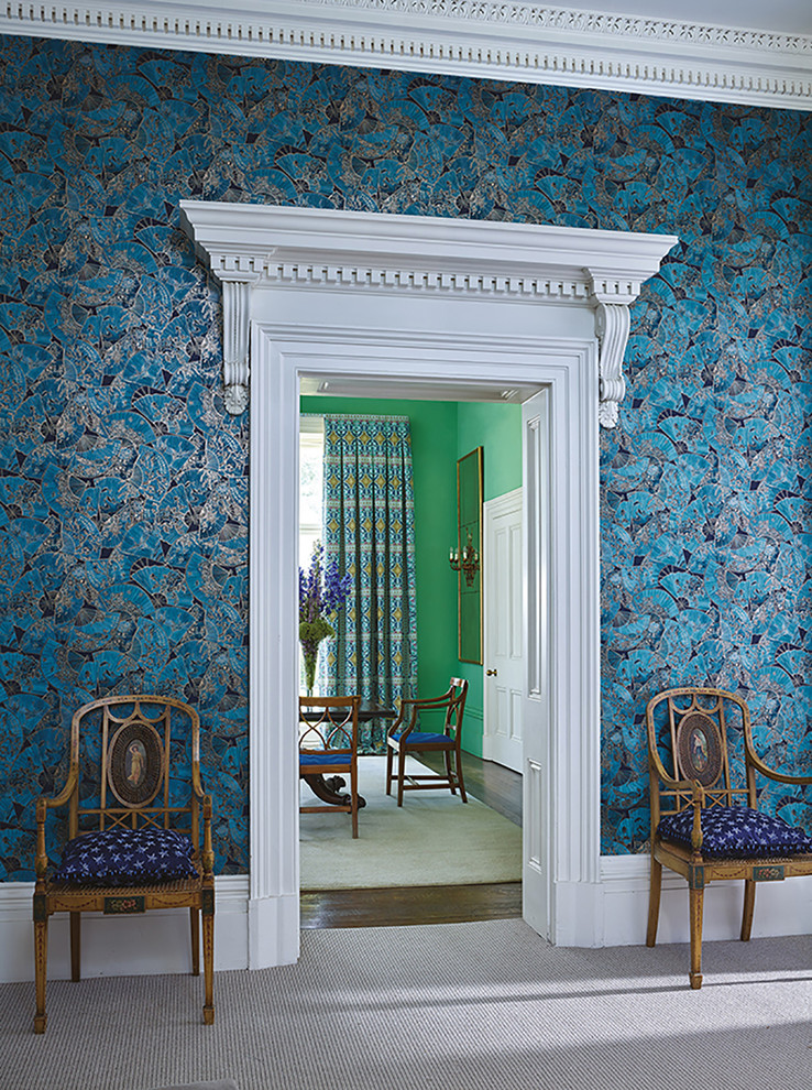 Matthew Williamson/кол-я Belvoir,обои с роскошными веерами