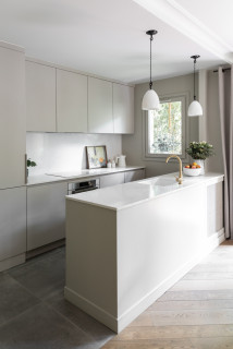 75 photos et idées déco de cuisines grises et blanches - Mai 2022 | Houzz FR